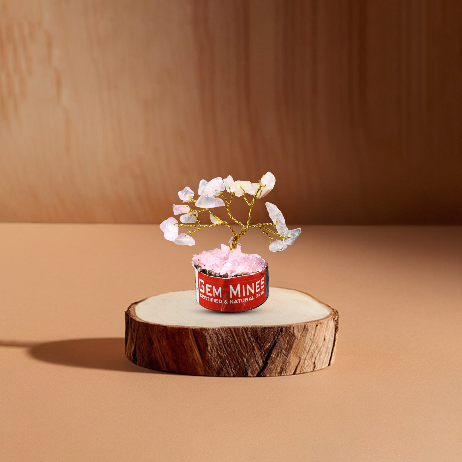 rose quartz 4 Rose Quartz Mini Tree