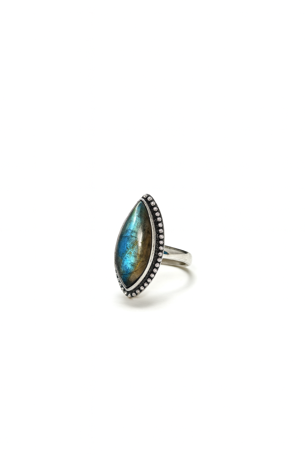 18 Natural Labradorite Ring