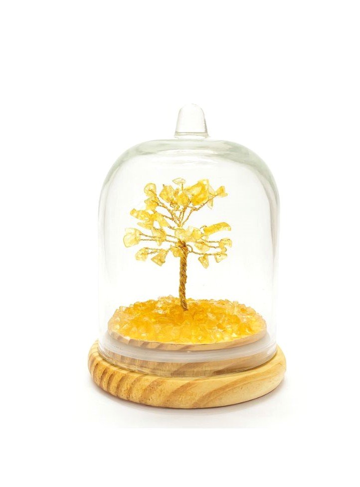 Citrine Glass Tree Statue (Big)
