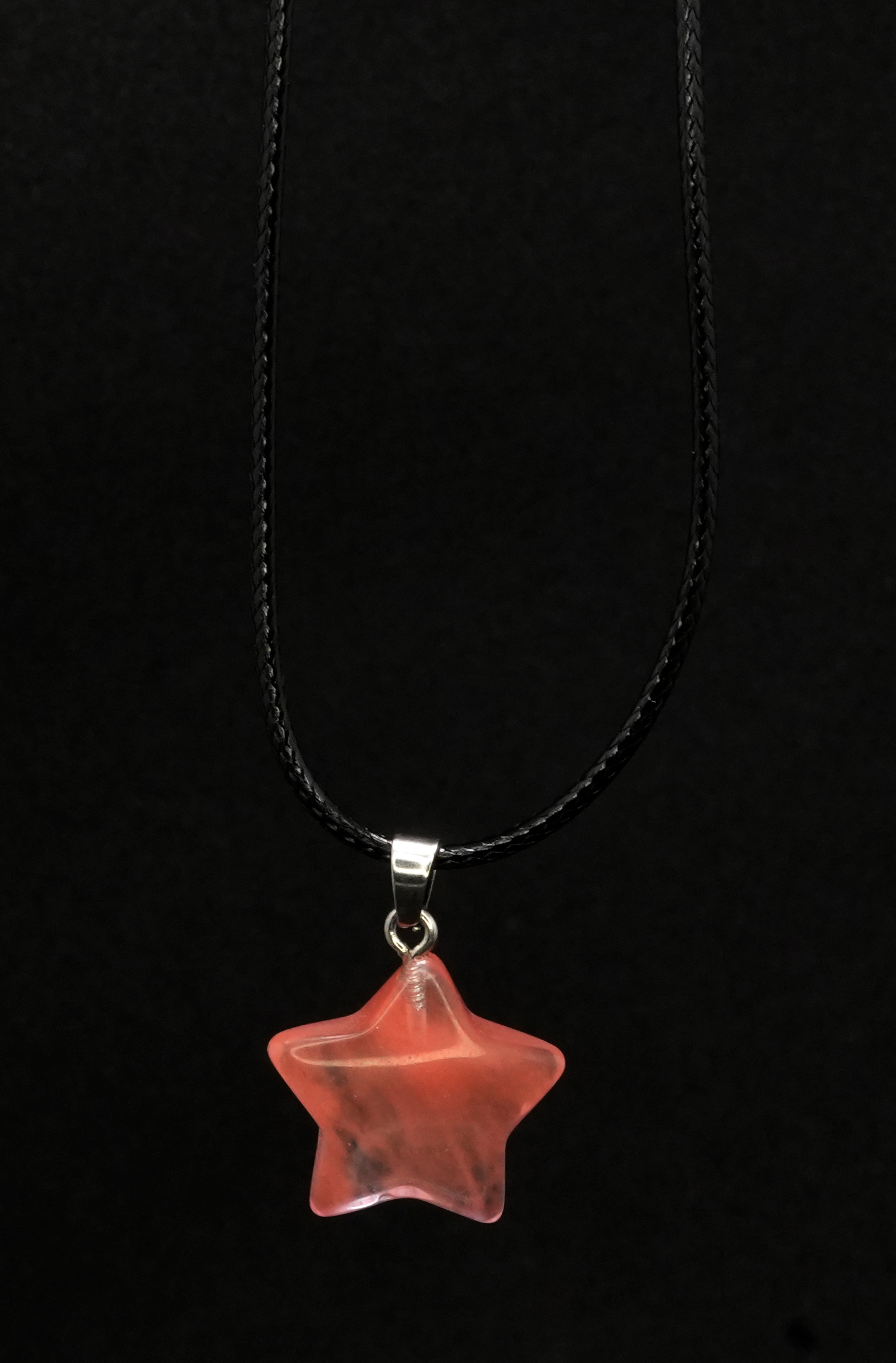 22 Cherry Quartz Star Pendant