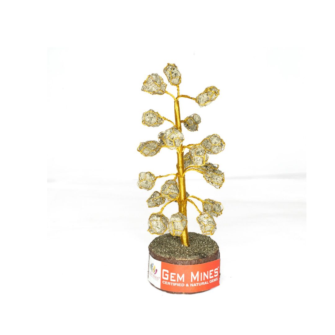 2222 Pyrite Golden Wire Tree