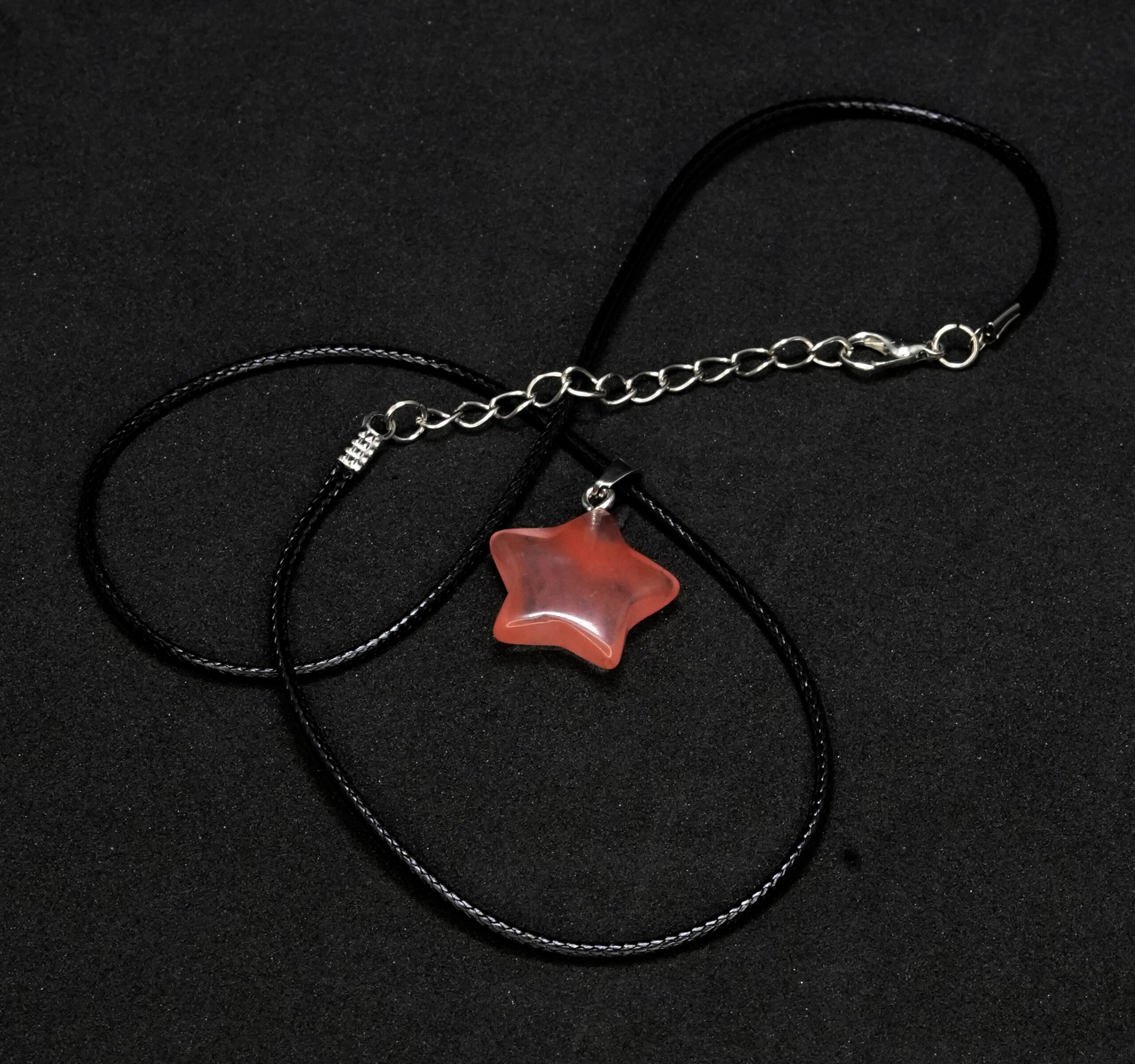 23 scaled Cherry Quartz Star Pendant