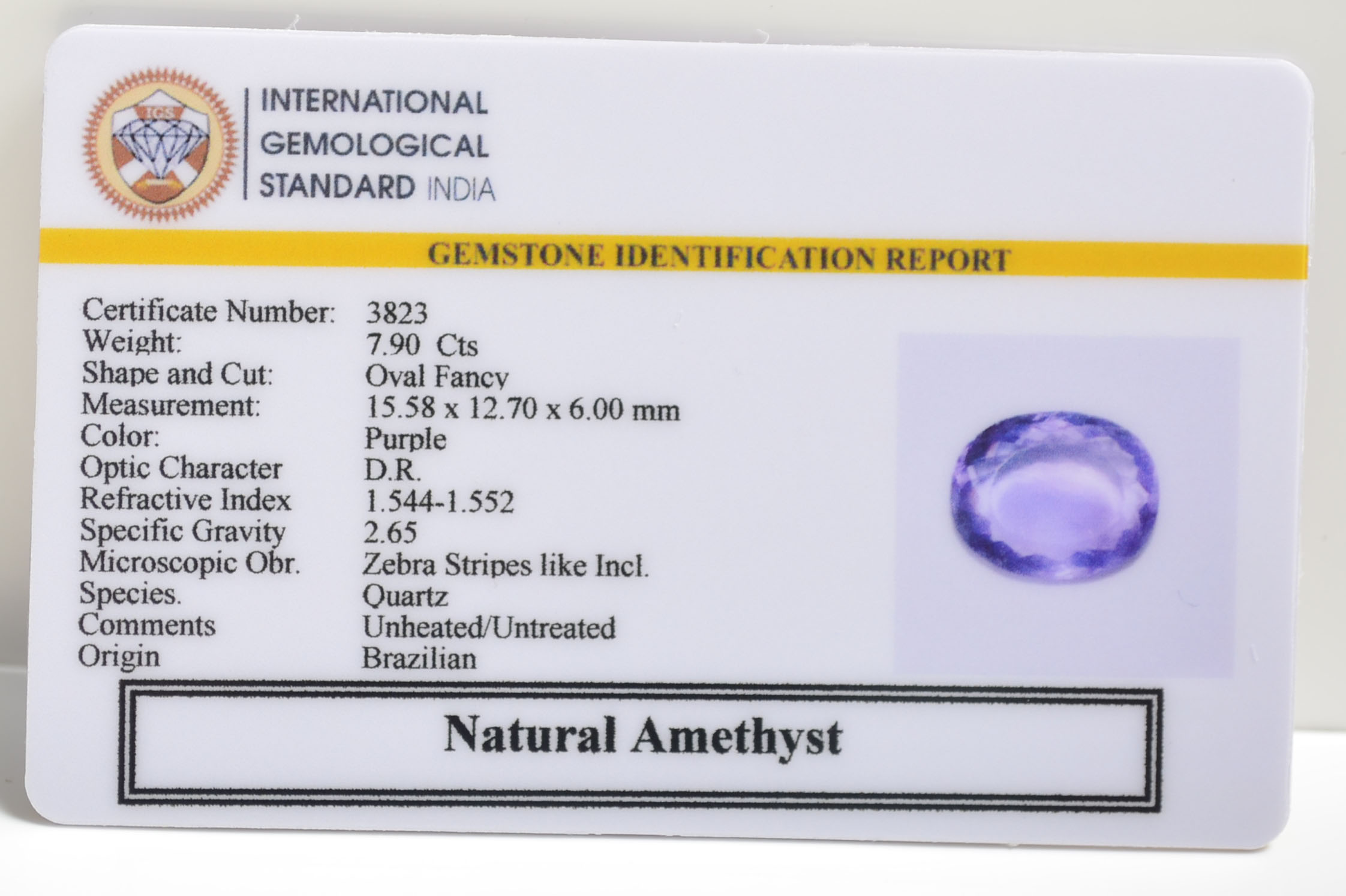 AME1238 2 AMETHYST 7.9 Ct.