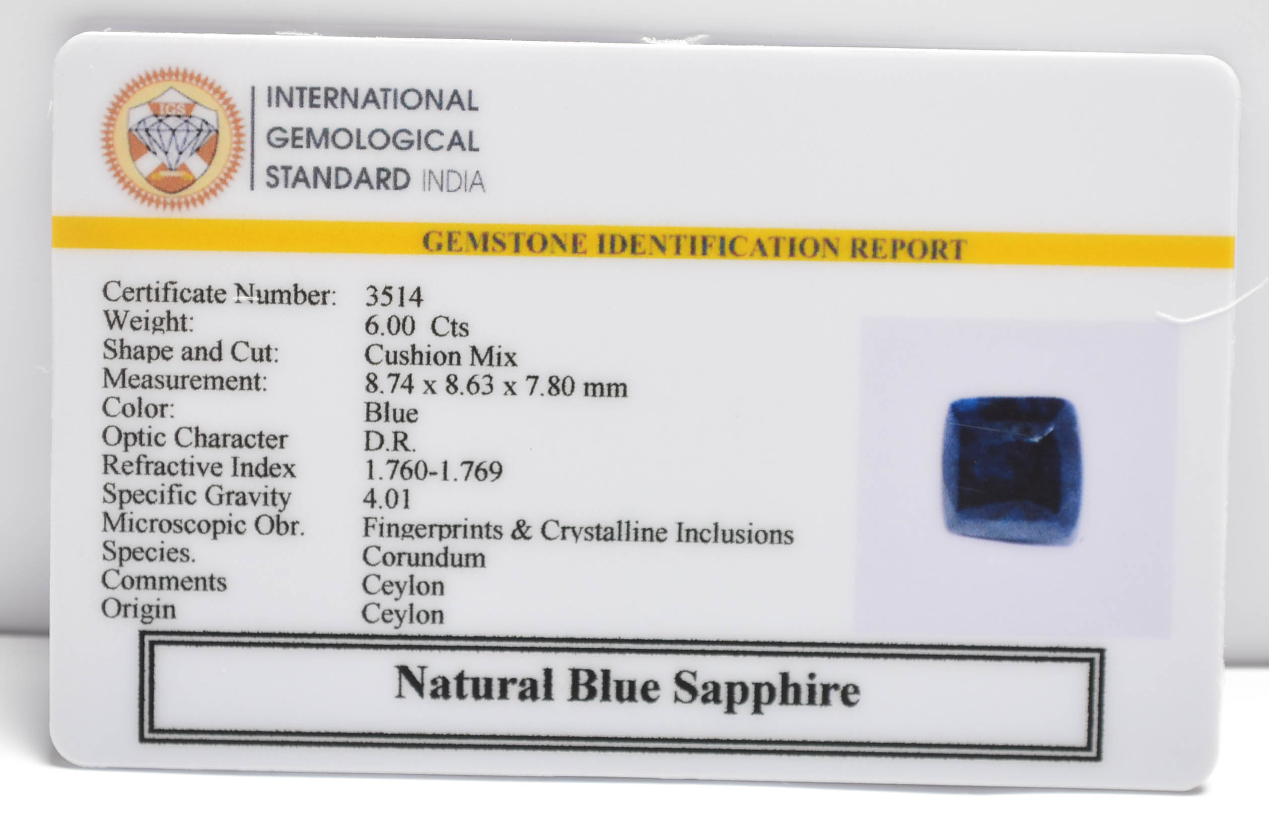 BSPG14714 2 1 BLUE SAPPHIRE 6 Ct.