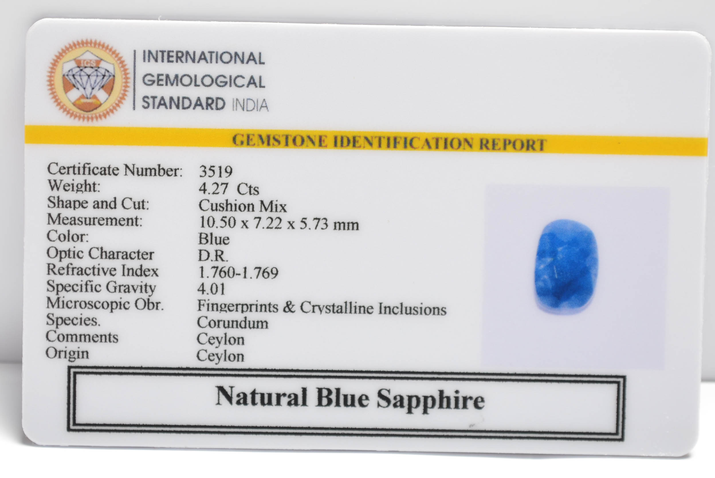 BSPG14715 2 2 BLUE SAPPHIRE 4.27 Ct.