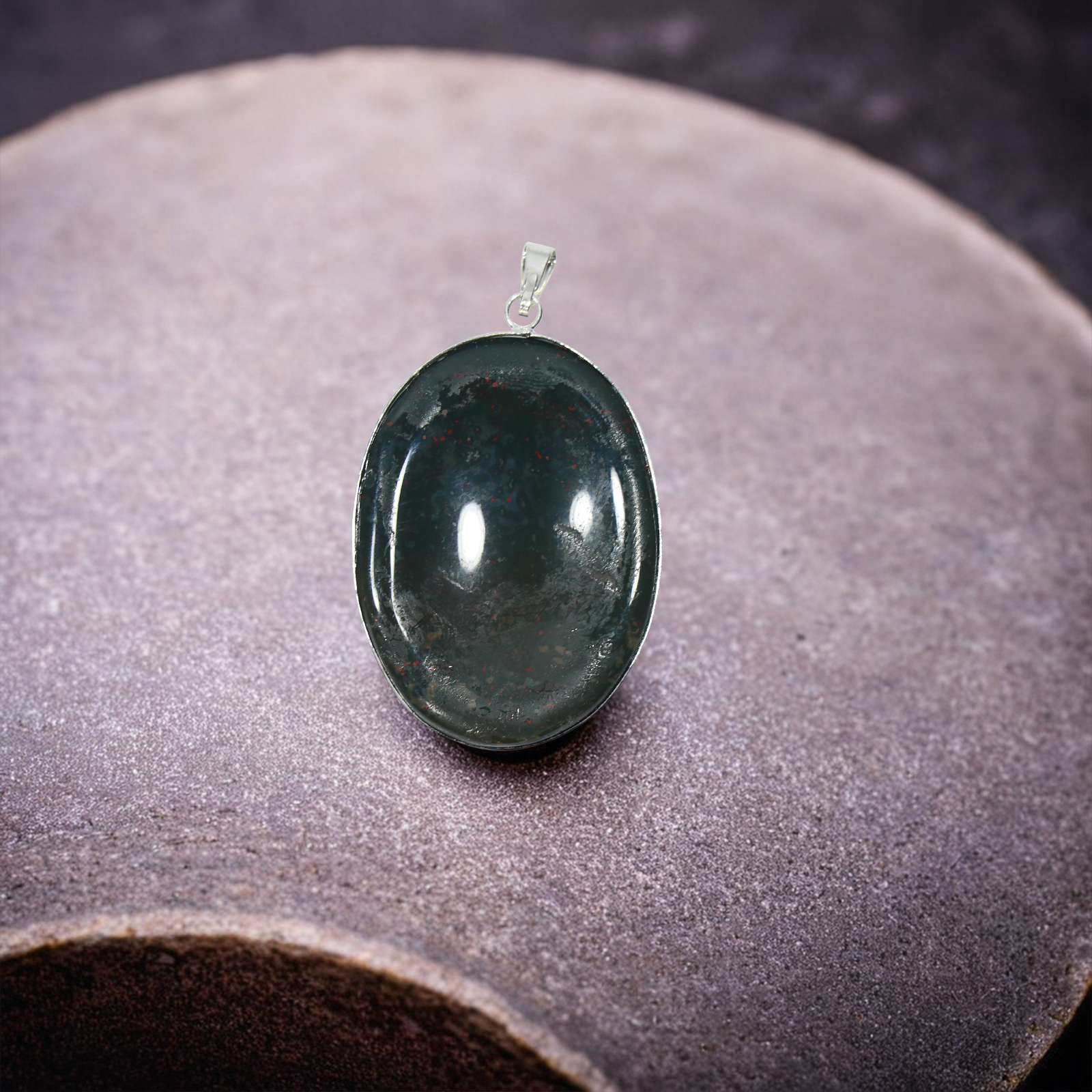 CRYSTL17 FX 4 Natural Bloodstone pendant