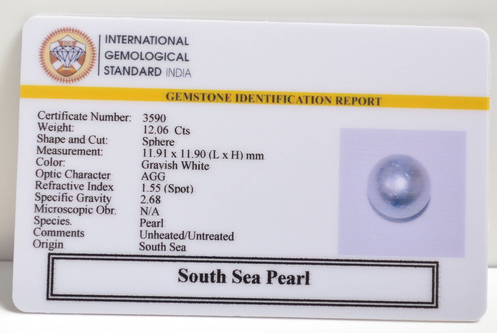 DSPG2833 2 SOUTH SEA PEARL 12.06 Ct.