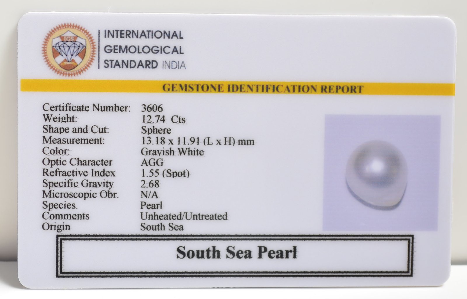 DSPG2835 2 SOUTH SEA PEARL 12.74 Ct.