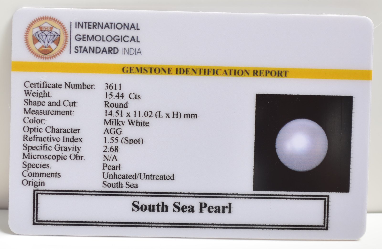 DSPG2836 2 SOUTH SEA PEARL 15.44 Ct.