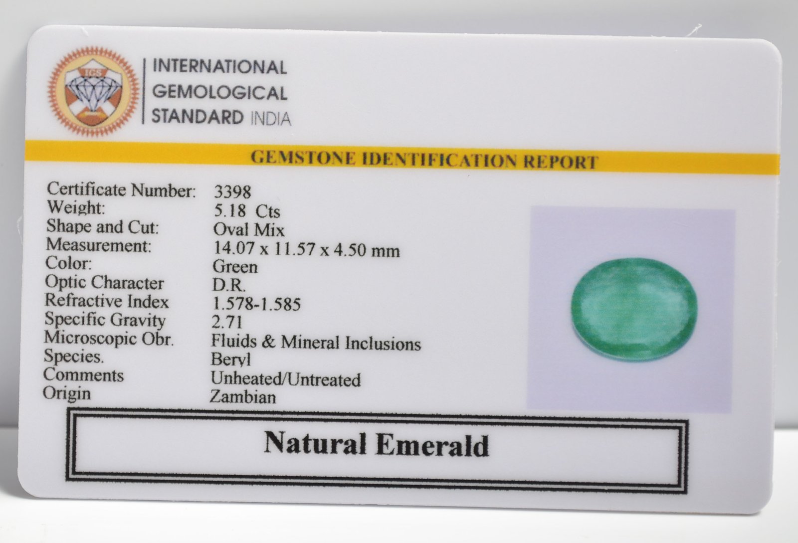 EMRD21737 2 1 EMERALD 5.18 Ct.