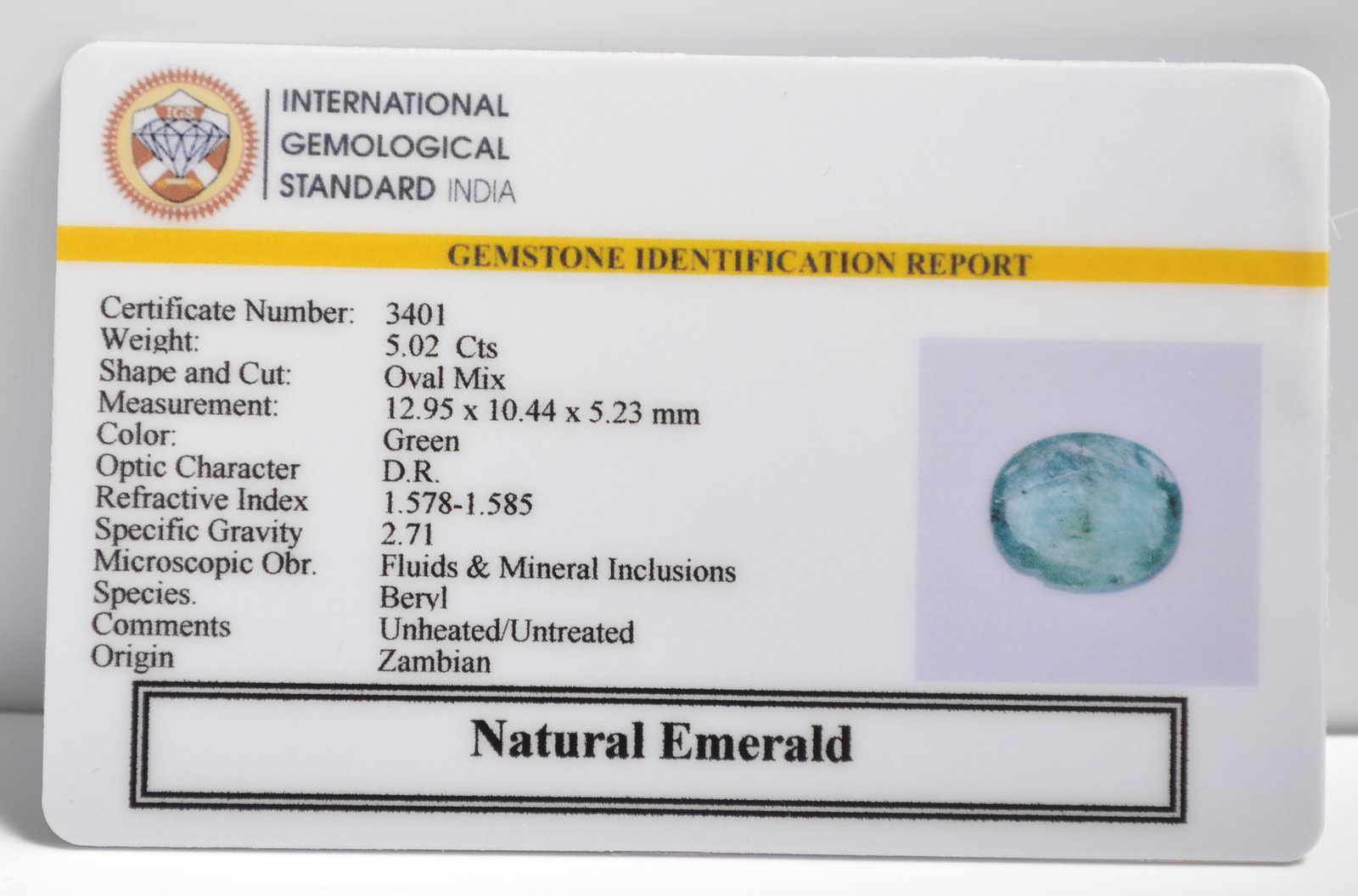 EMRD21739 2 1 EMERALD 5.02 Ct.