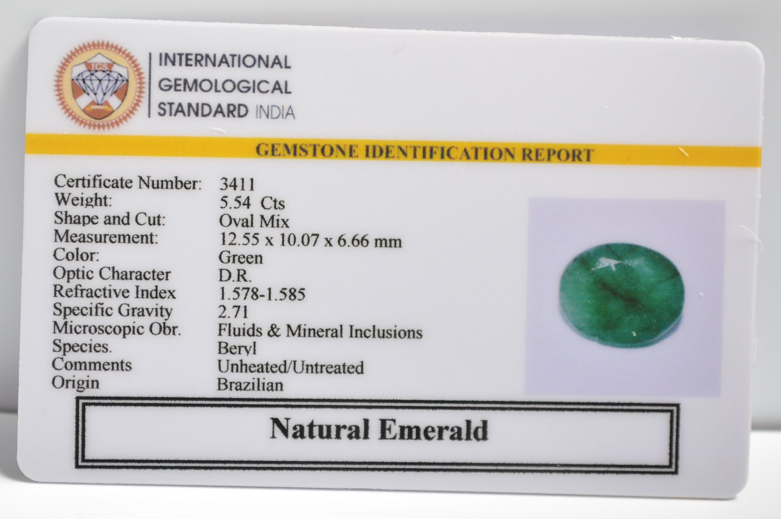 EMRD21746 2 1 EMERALD 5.54 Ct.