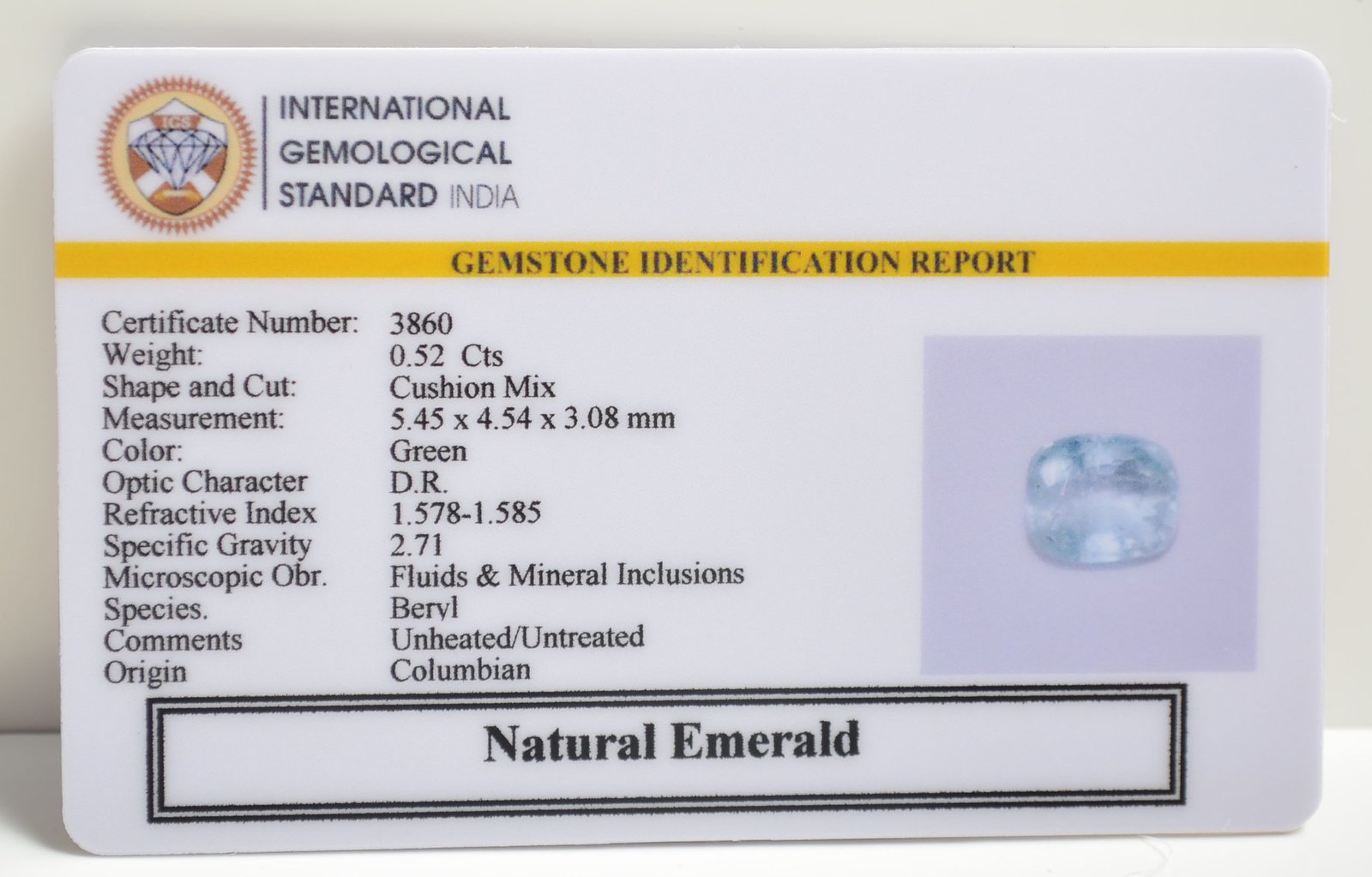 EMRD21804 2 1 EMERALD 0.52 Ct.