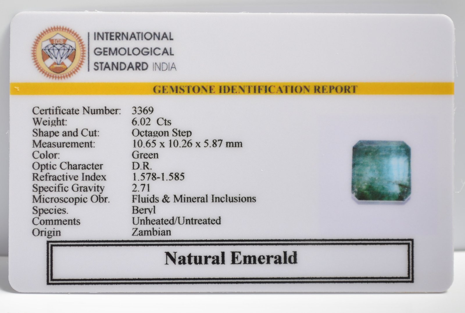 EMRG20590 2 1 EMERALD 6.02 Ct.