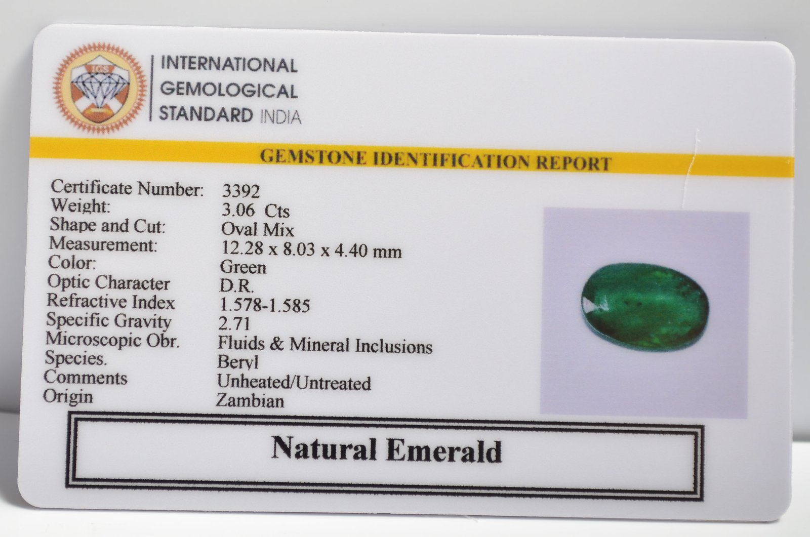 EMRG20599 2 1 EMERALD 3.06 Ct.