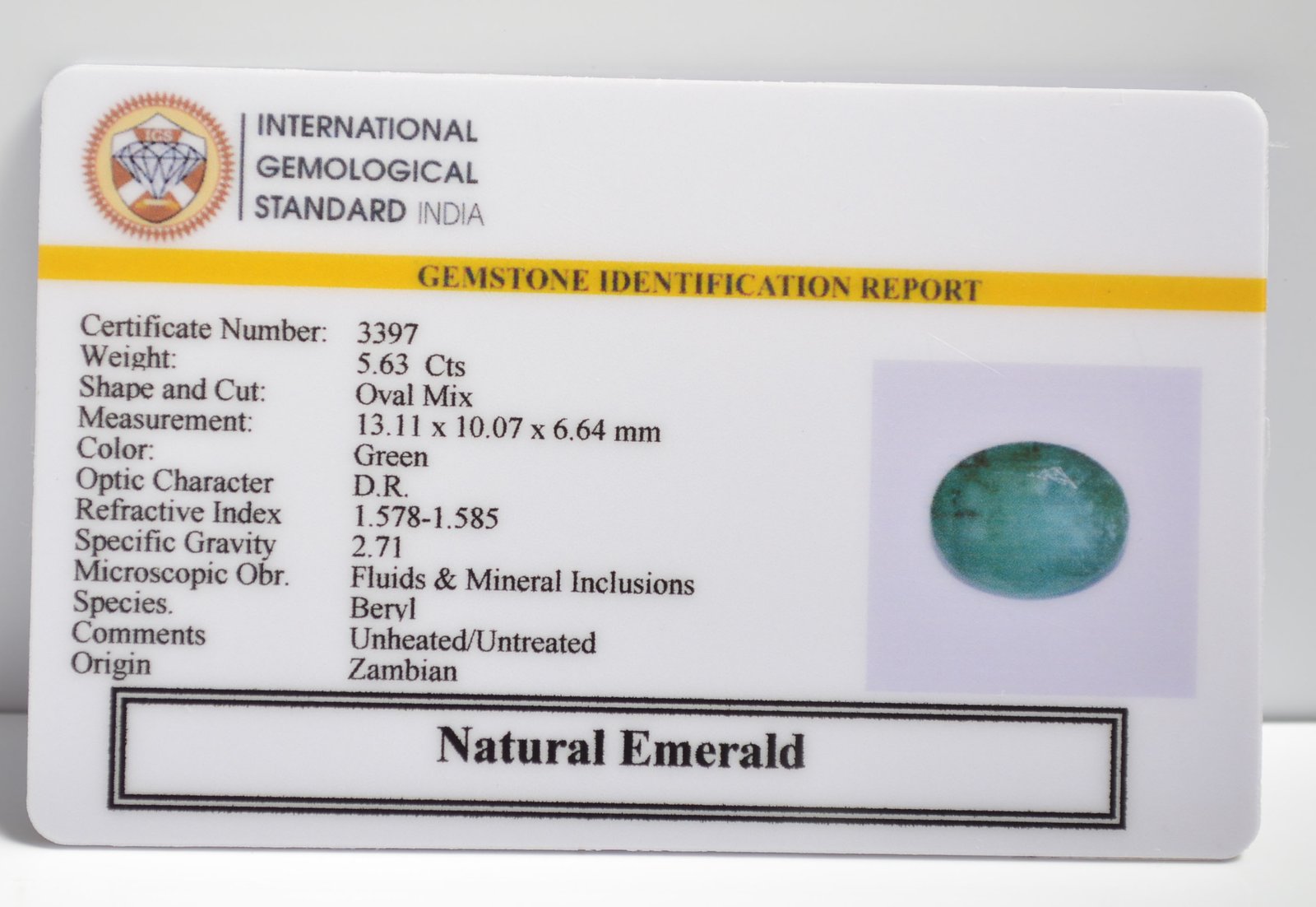 EMRG20601 2 1 EMERALD 5.63 Ct.