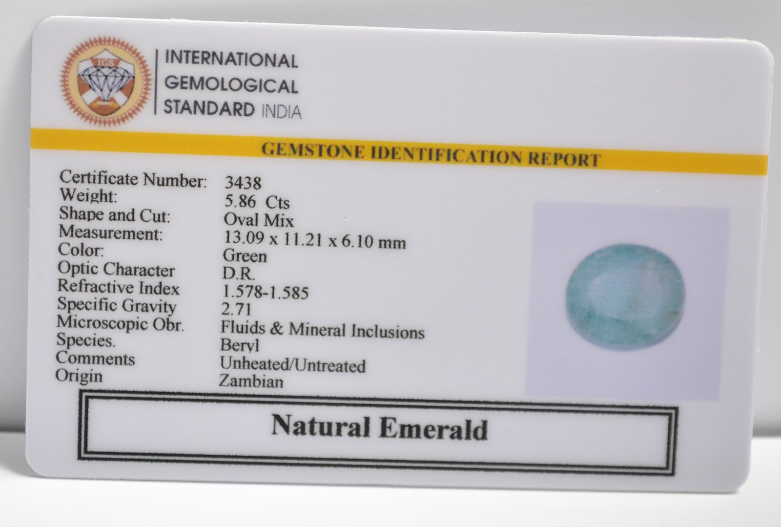 EMRG20611 2 1 EMERALD 5.86 Ct.