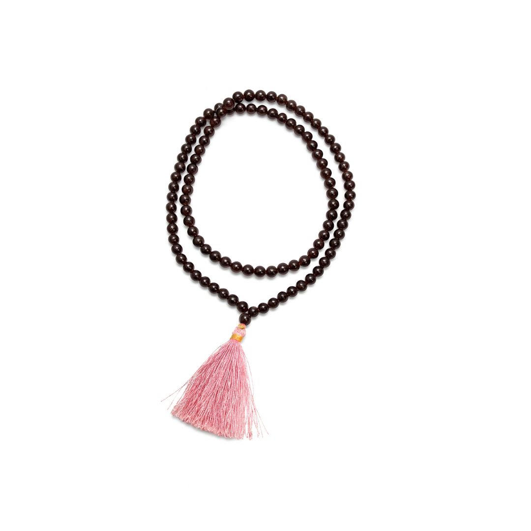 GARNET Natural Garnet Mala