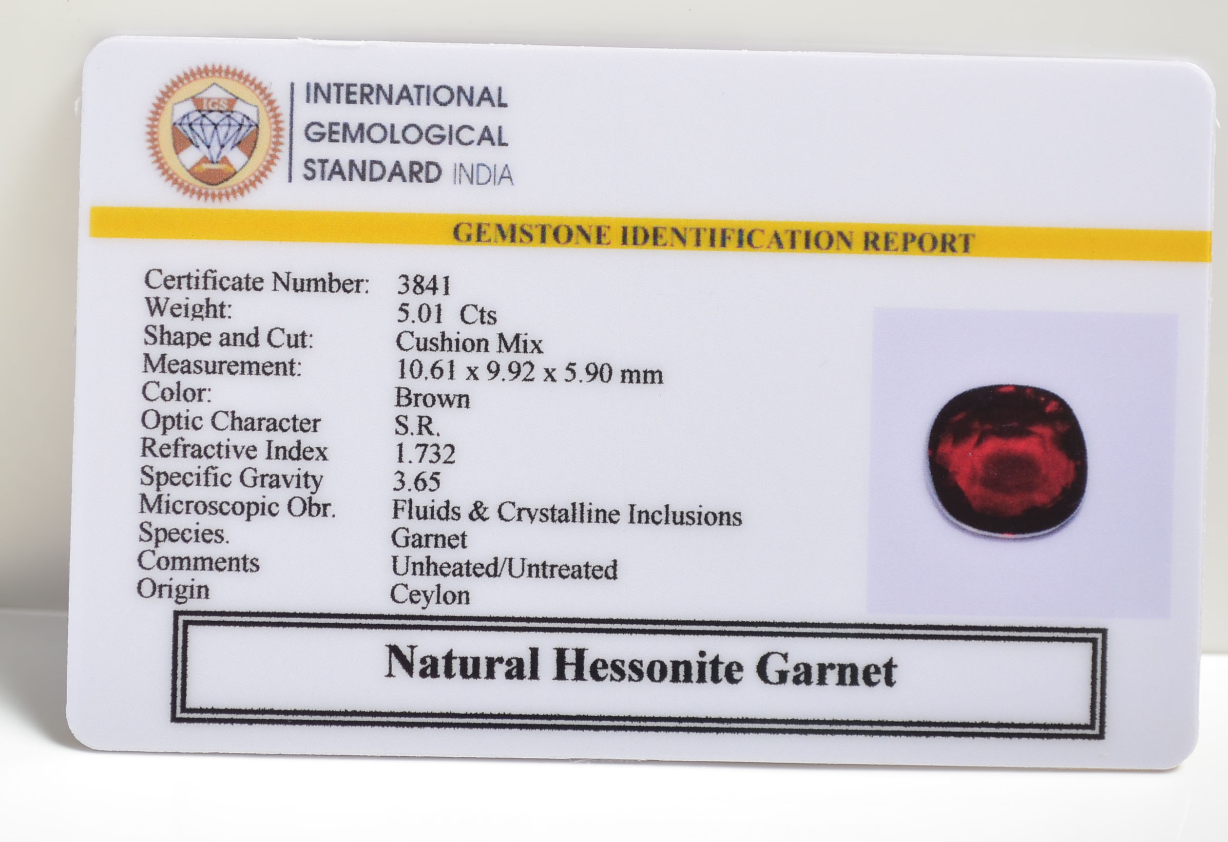 GMDG7071 2 HESSONITE GOMED 5.01 Ct.