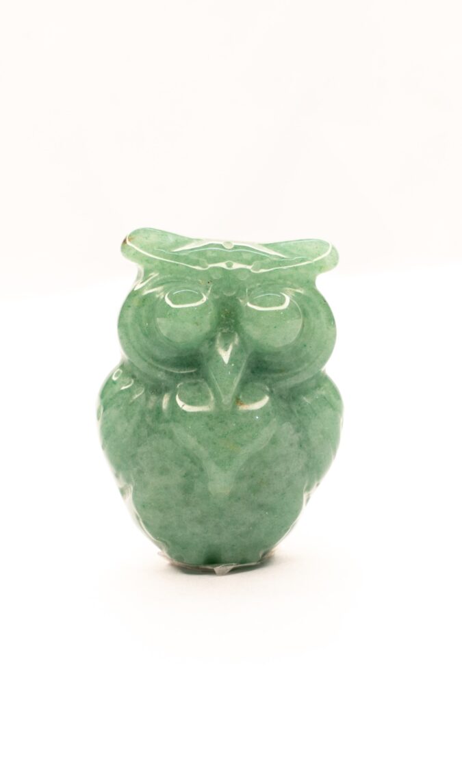 Green aventurine 1 1 Natural Green Aventurine Owl