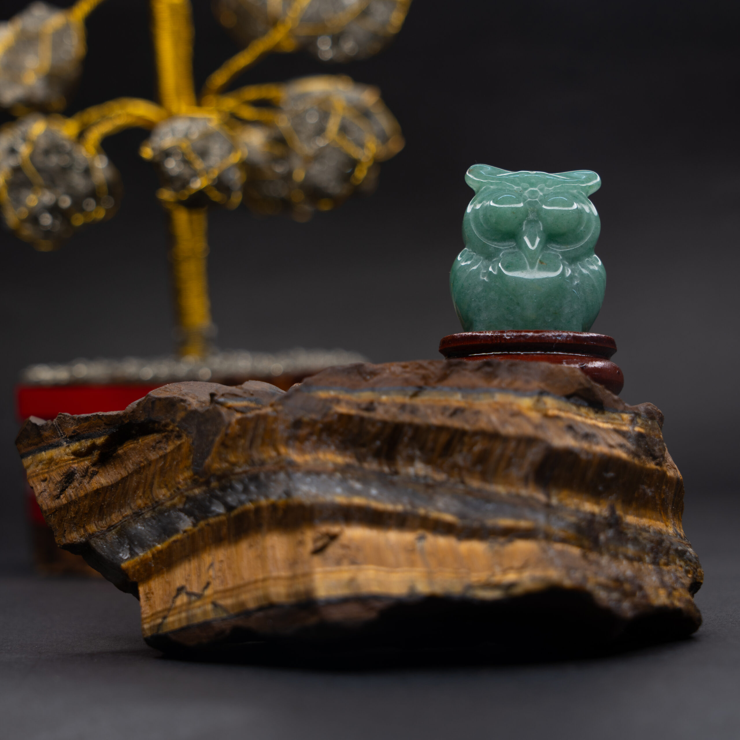 Green aventurine owl 2 scaled Natural Green Aventurine Owl