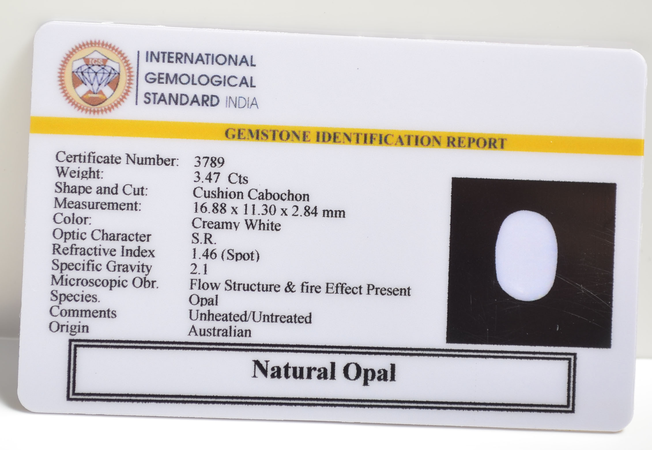 OPL9329 2 OPAL 3.47 Ct.