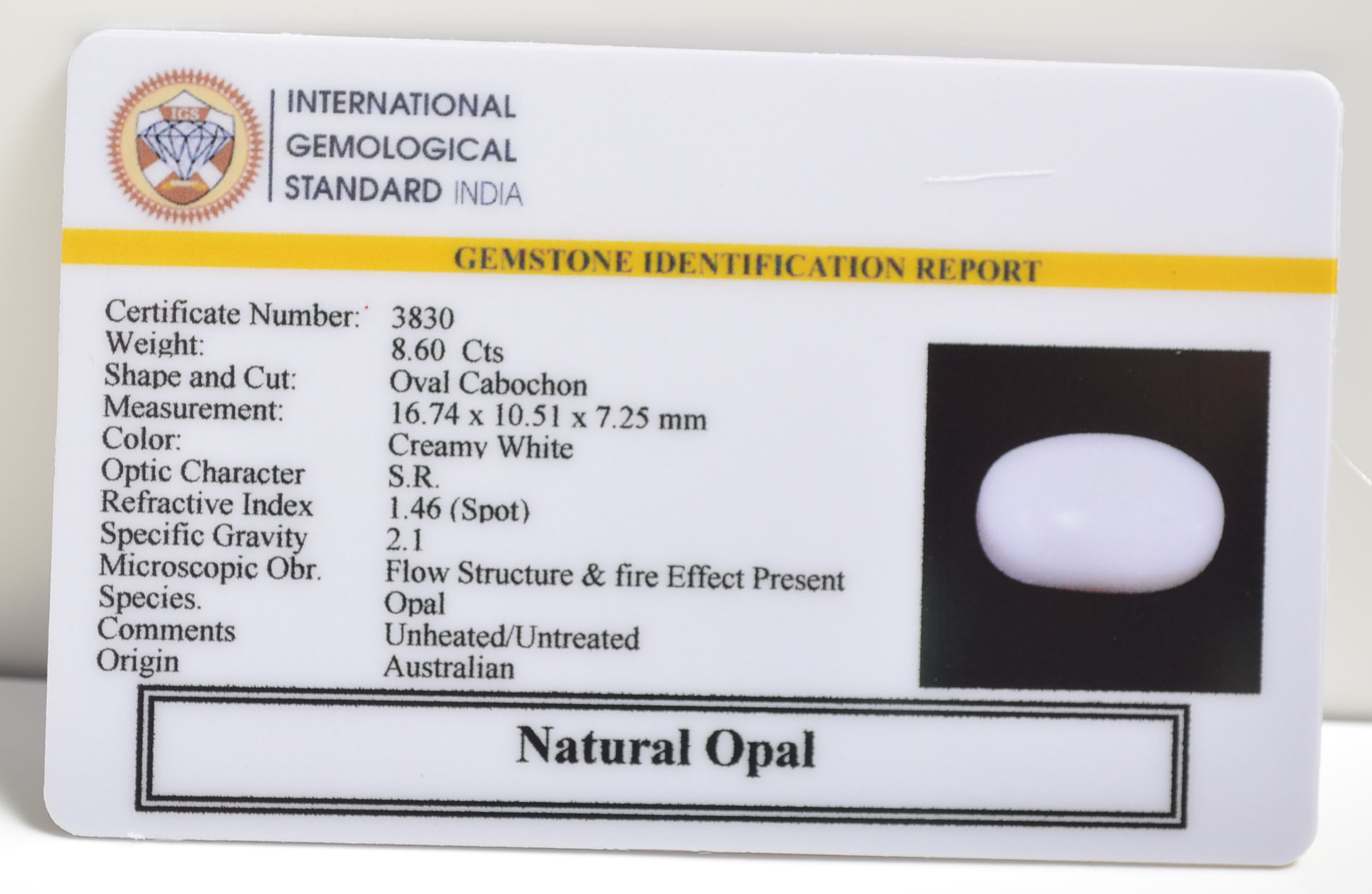 OPL9340 2 OPAL 8.6 Ct.