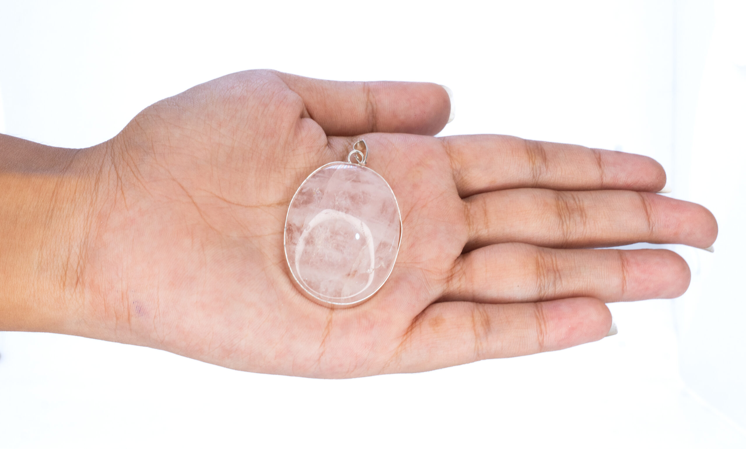 OVRQP FX 2 scaled Natural Brazilian Rose Quartz Oval Pendant