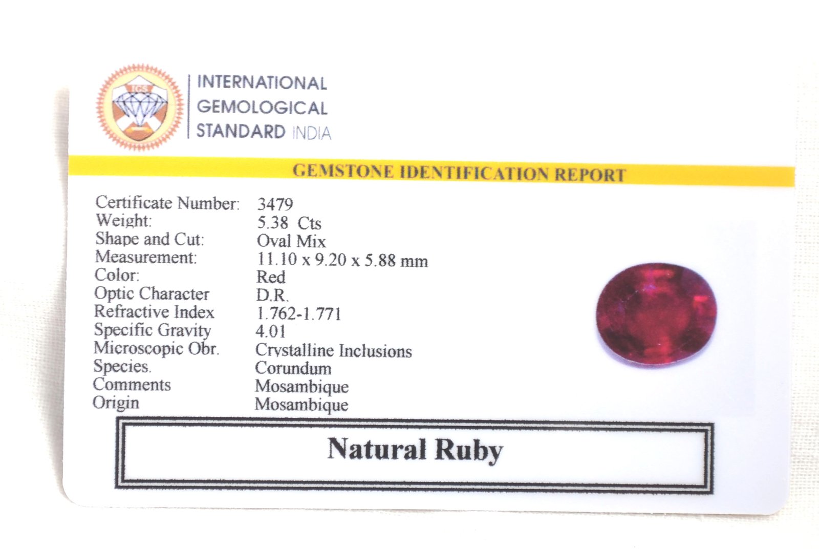 RUB8392 2 1 RUBY 5.38 Ct.