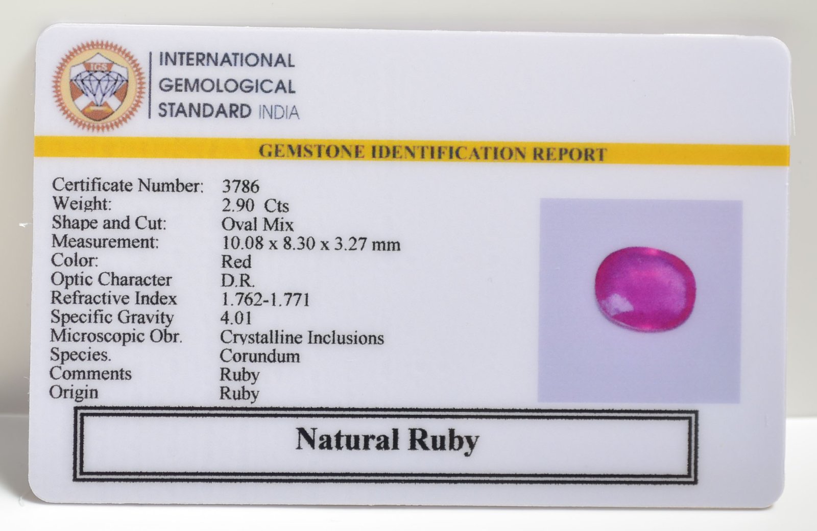 RUB8404 2 RUBY 2.9 Ct.