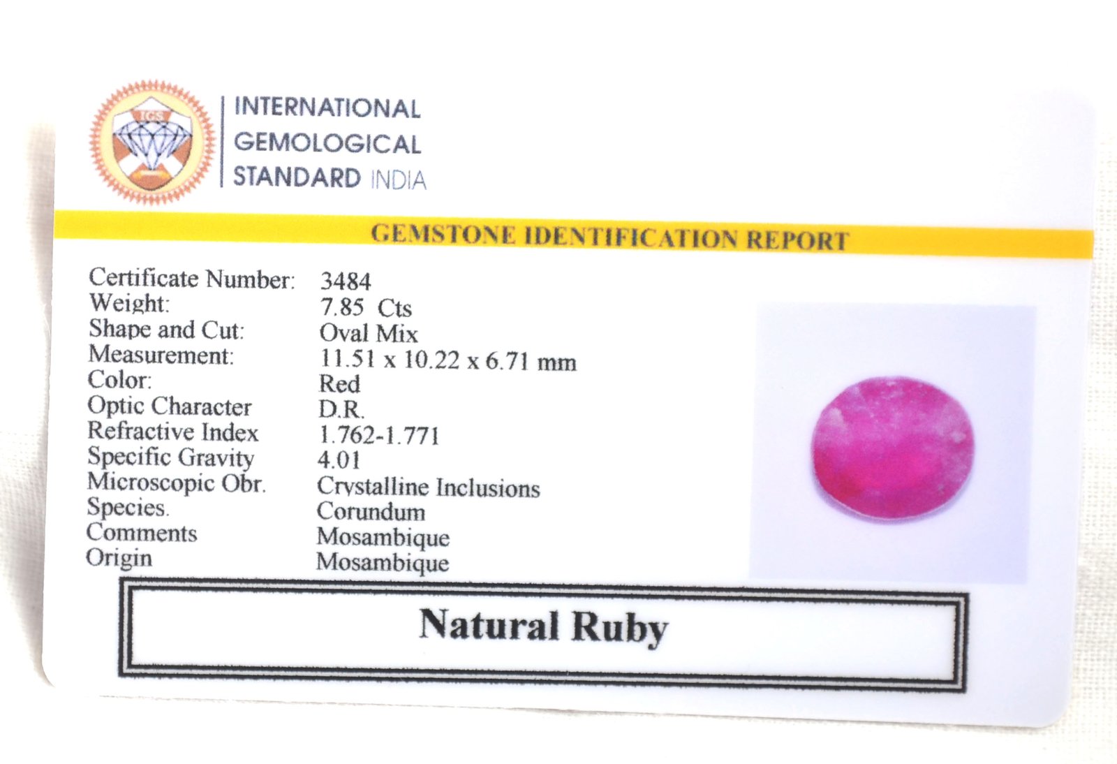 RUBG8294 2 1 RUBY 7.85 Ct.