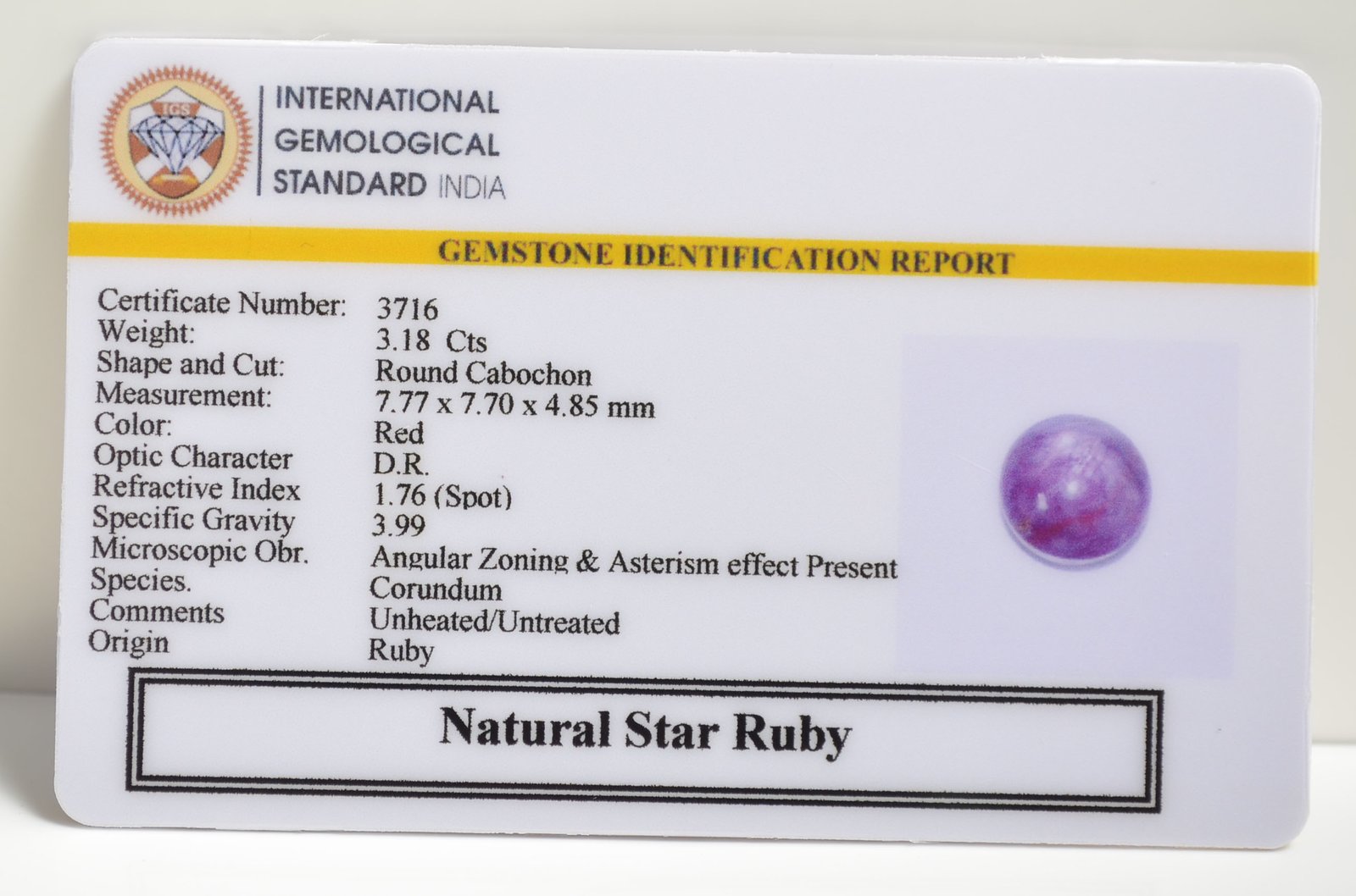 SRUB343 2 1 STAR RUBY 3.18 Ct.