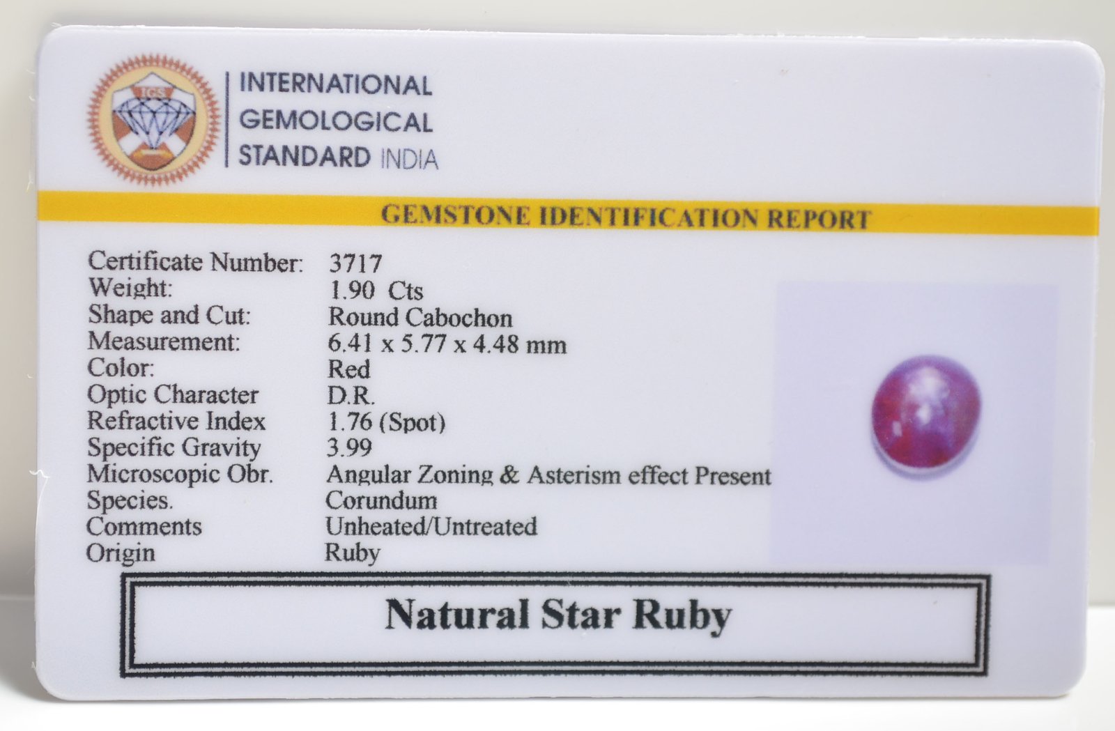 SRUB344 2 1 STAR RUBY 1.9 Ct.