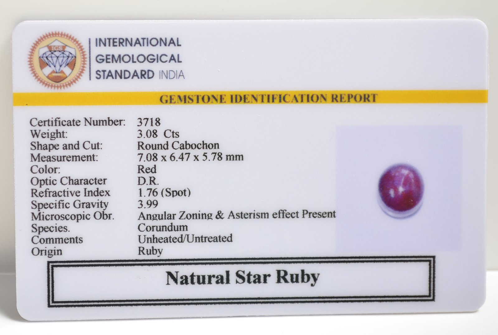 SRUB345 2 1 STAR RUBY 3.08 Ct.