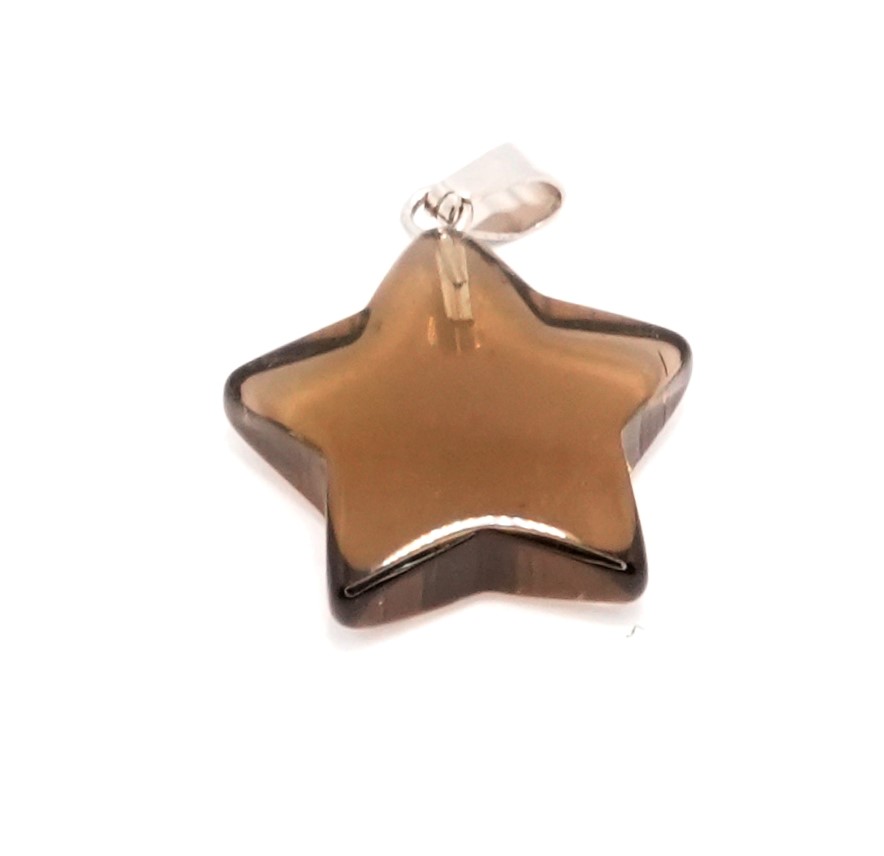 Smoky Quartz Star Pendant