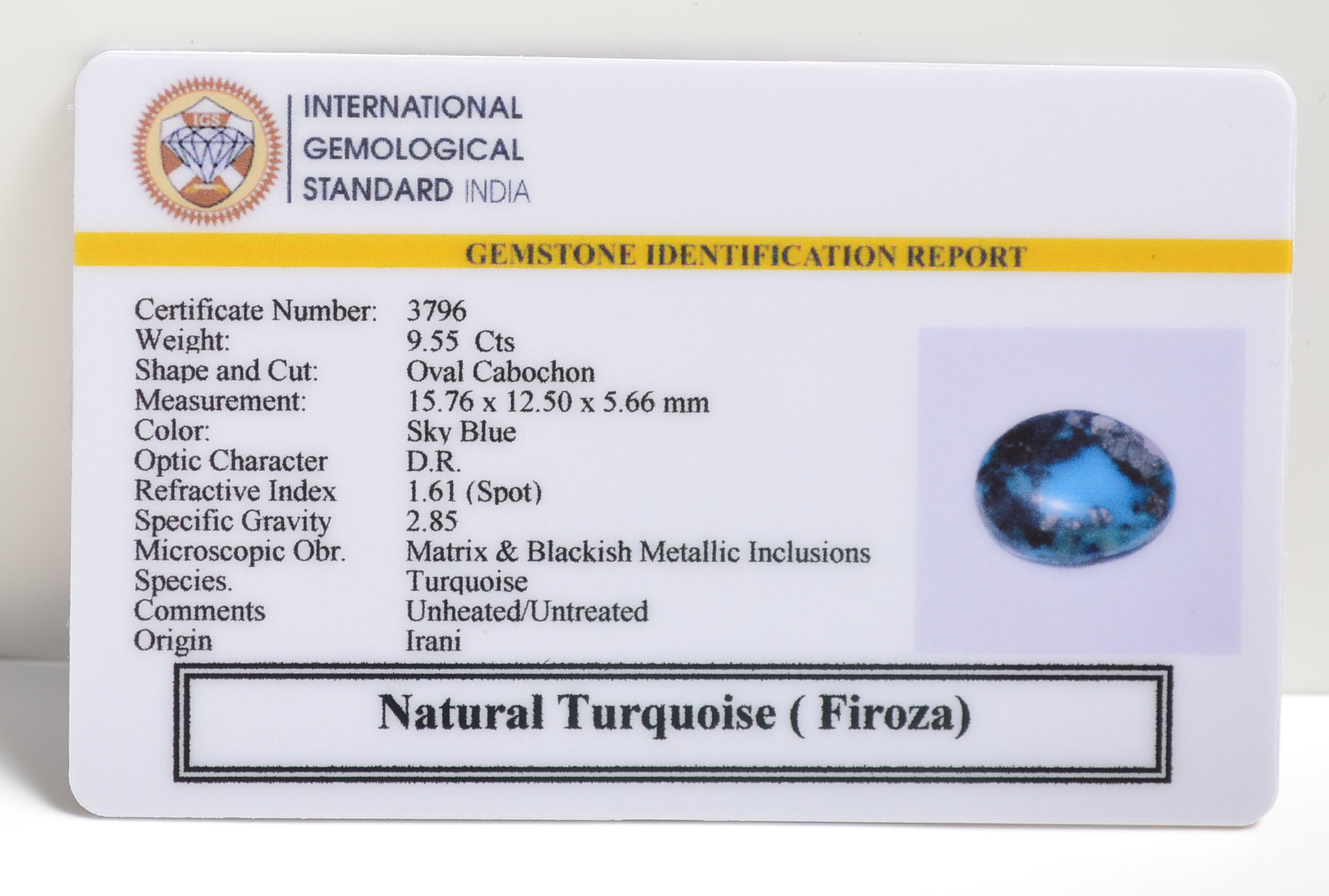 TUR2859 2 TURQUOISE 9.55 Ct.