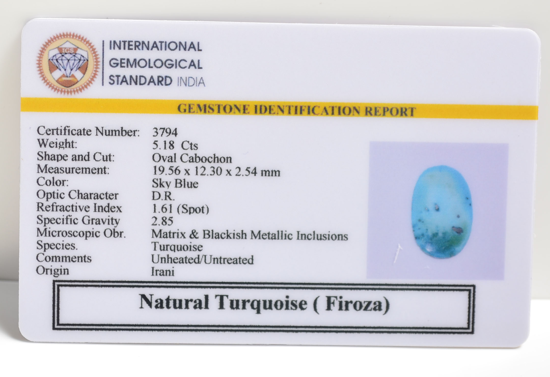 TURG3886 2 TURQUOISE 5.18 Ct.