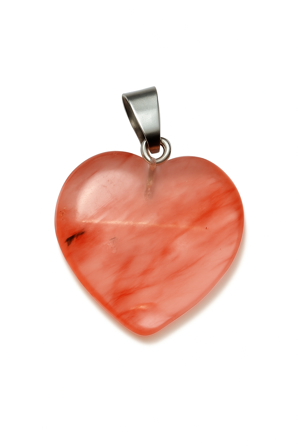 Cherry Quartz Heart Pendant
