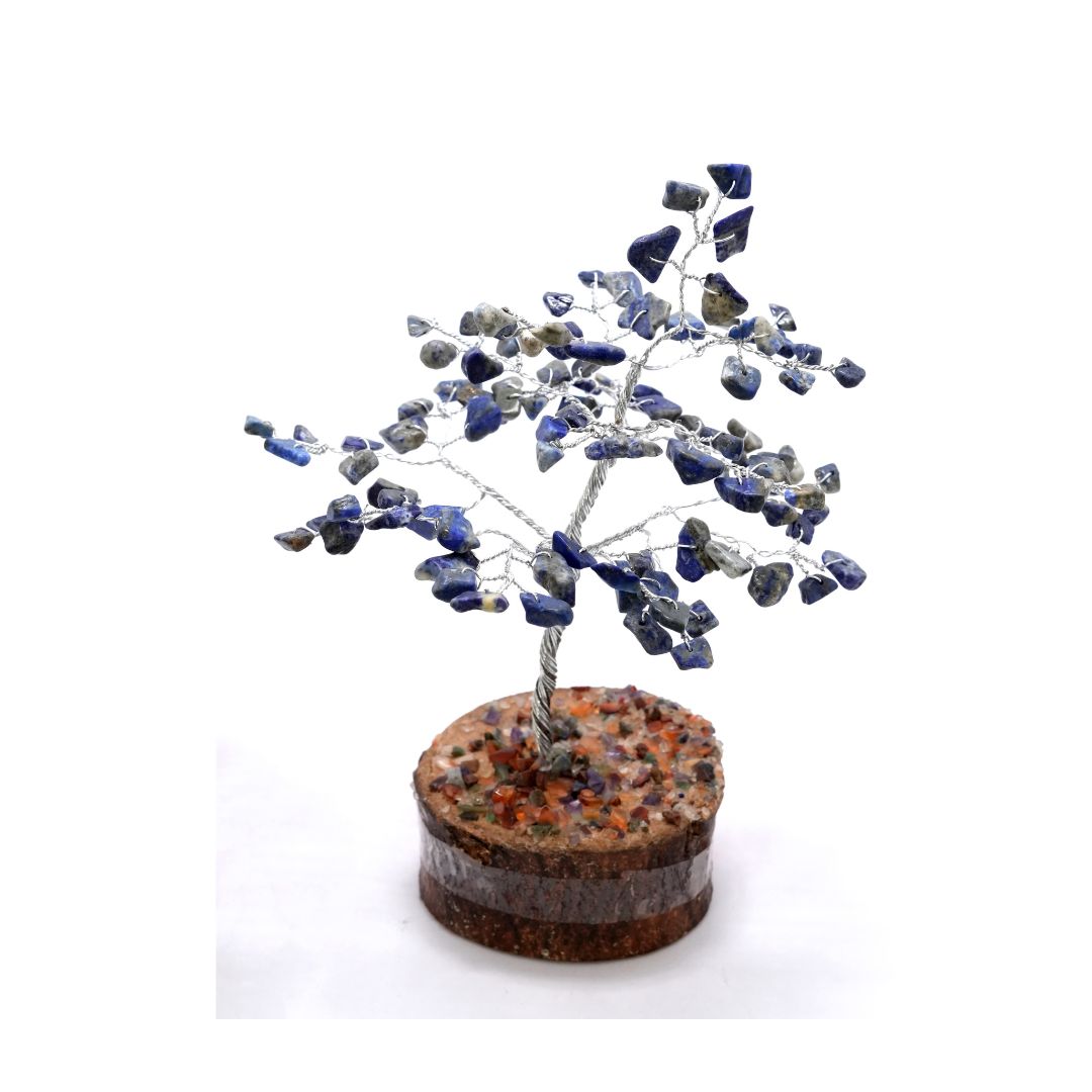 sodalite tree 2 Sodalite Silver Wire Tree