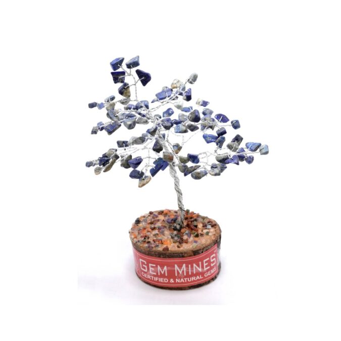 sodalitev tree Sodalite Silver Wire Tree