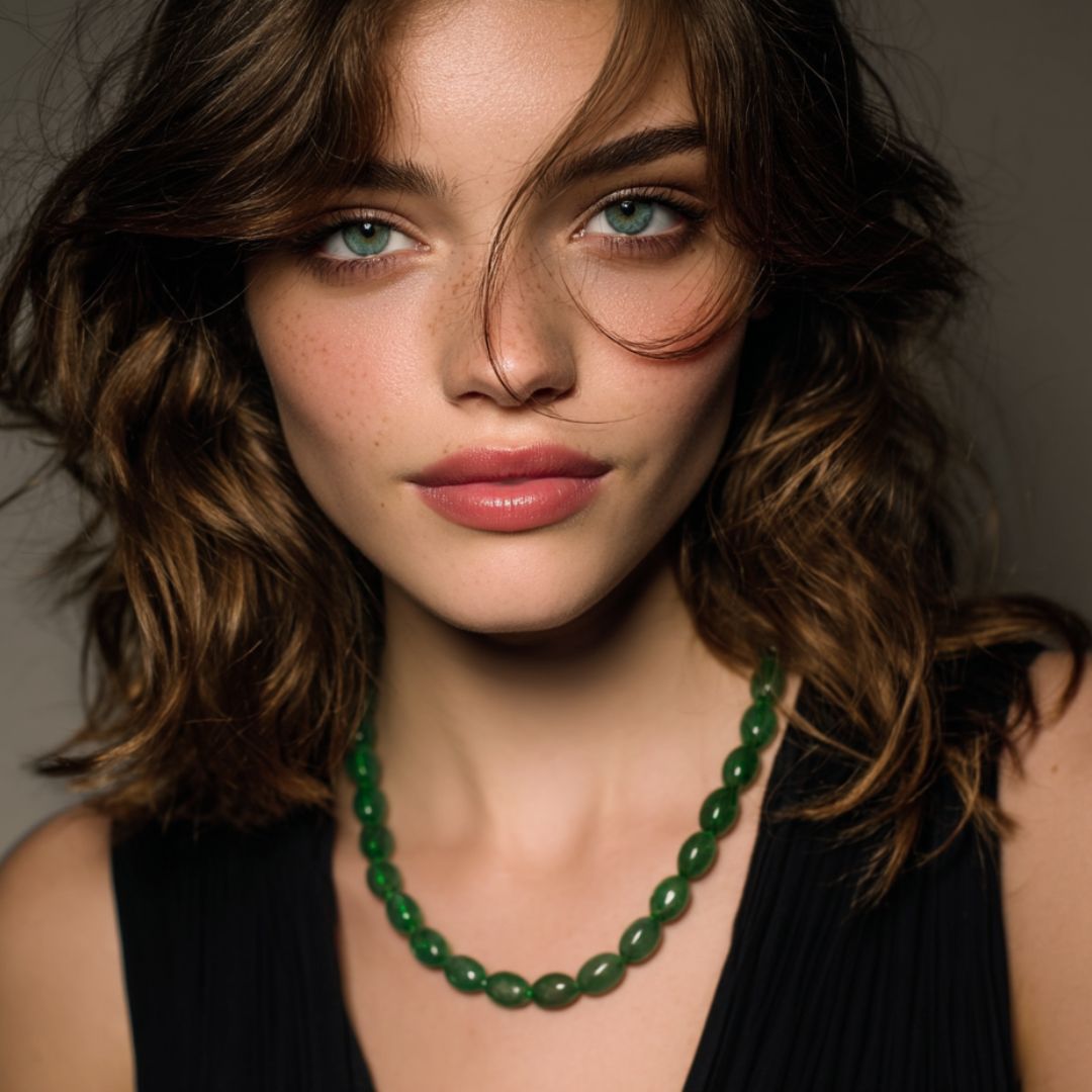 Green Jade Mala 5 9632 Green Jade Mala