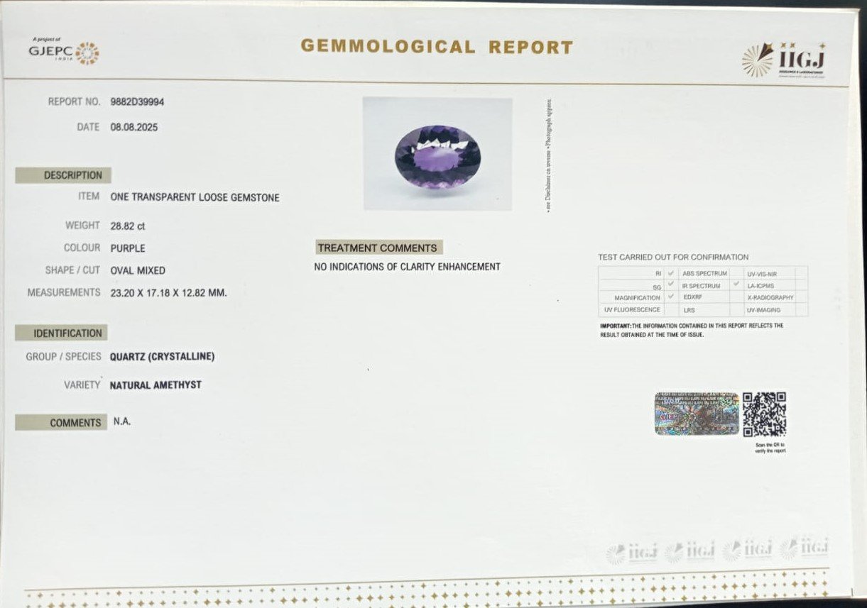 AME1239 2 AMETHYST 28.82 Ct.