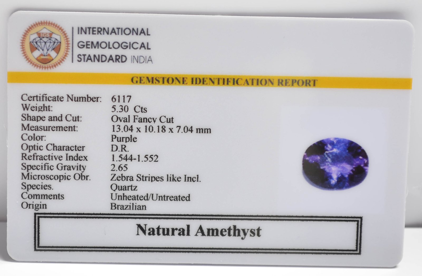 AME1249 2 1 AMETHYST 5.3 Ct.