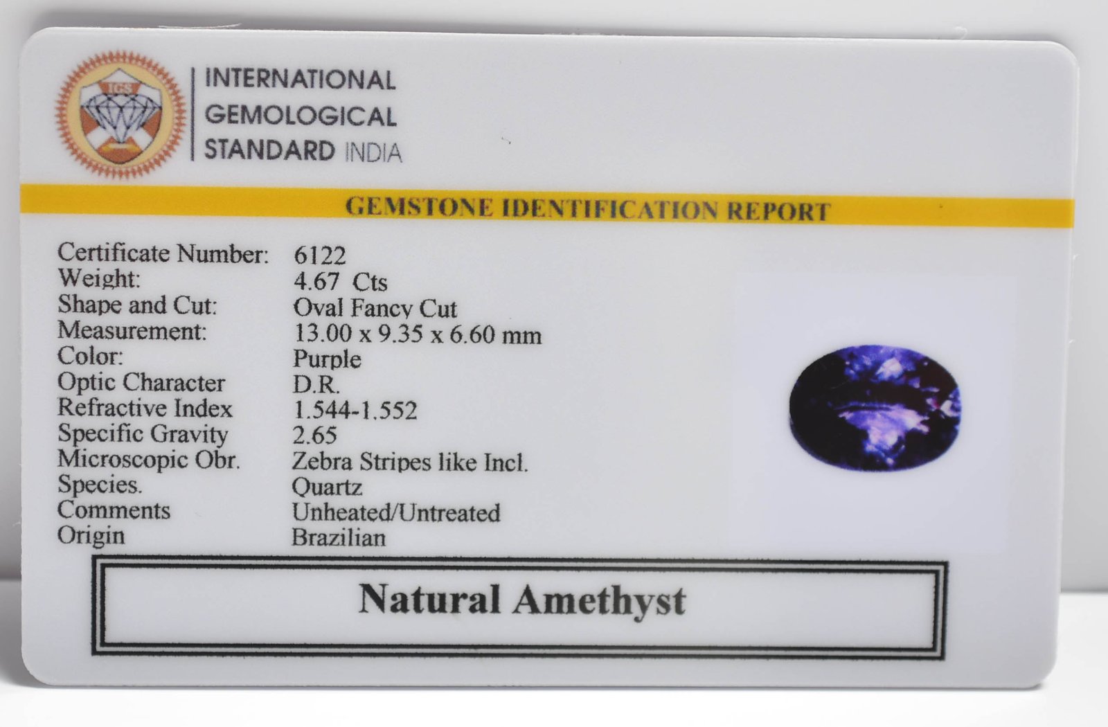 AME1254 2 AMETHYST 4.67 Ct.