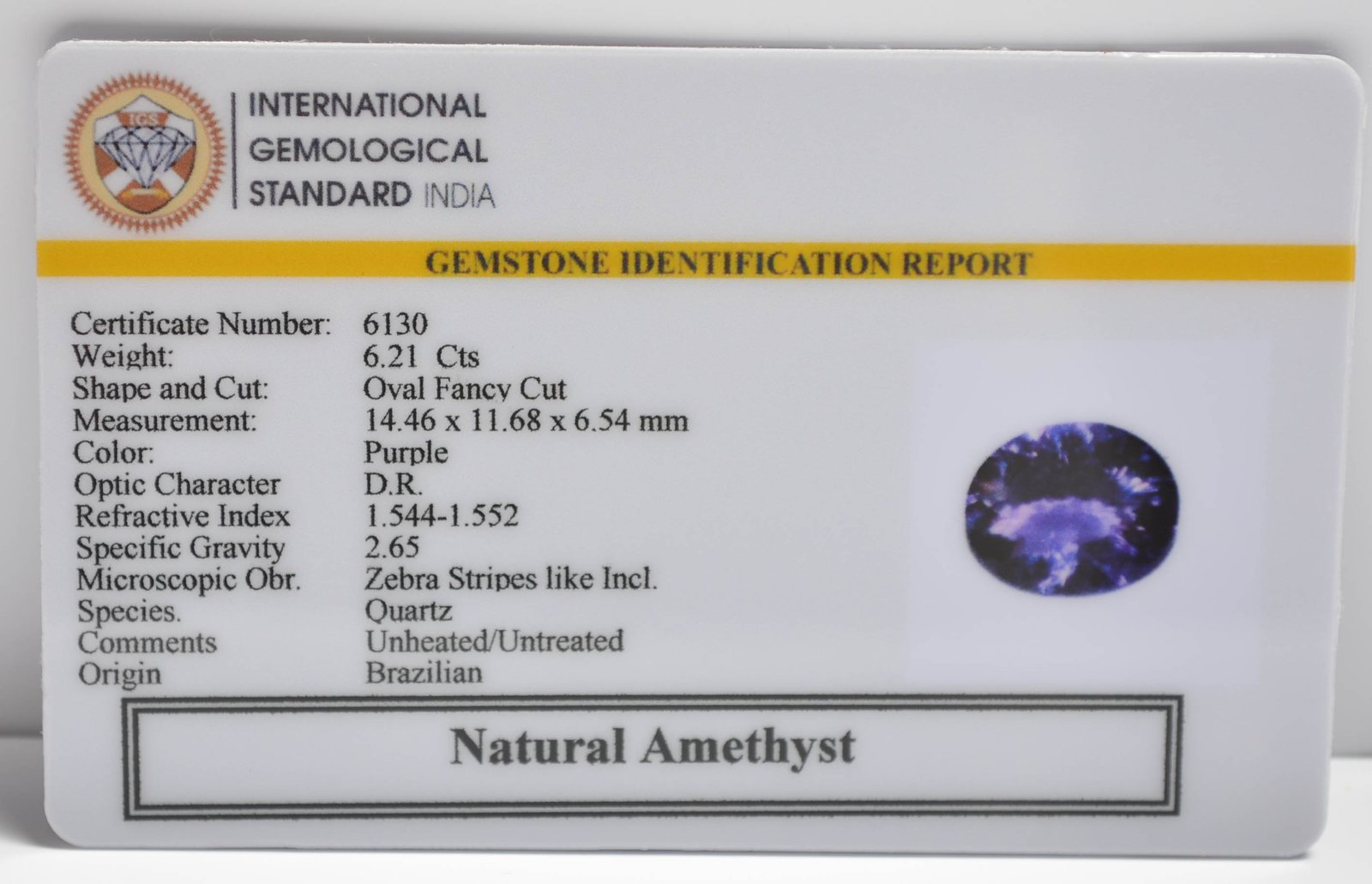 AME1262 2 1 AMETHYST 6.21 Ct.