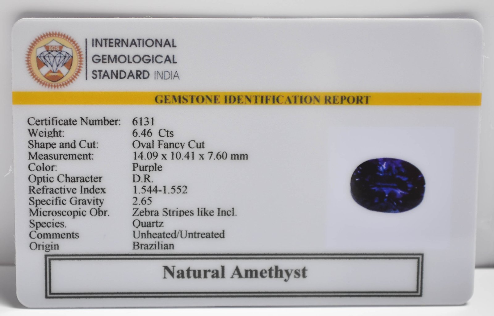 AME1263 2 1 AMETHYST 6.46 Ct.