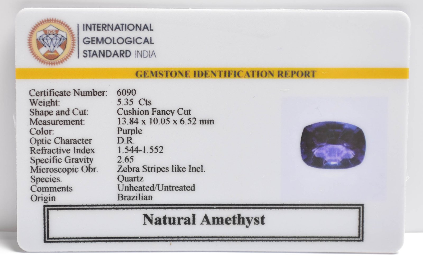 AMEG1162 2 AMETHYST 5.35 Ct.