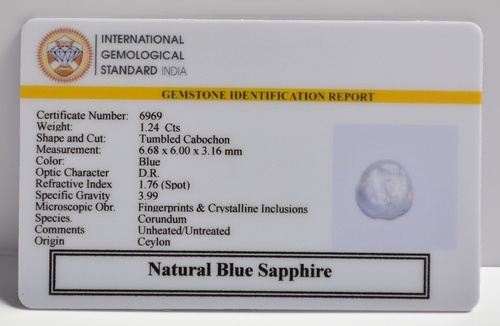 BSP15041 2 BLUE SAPPHIRE 1.24 Ct.