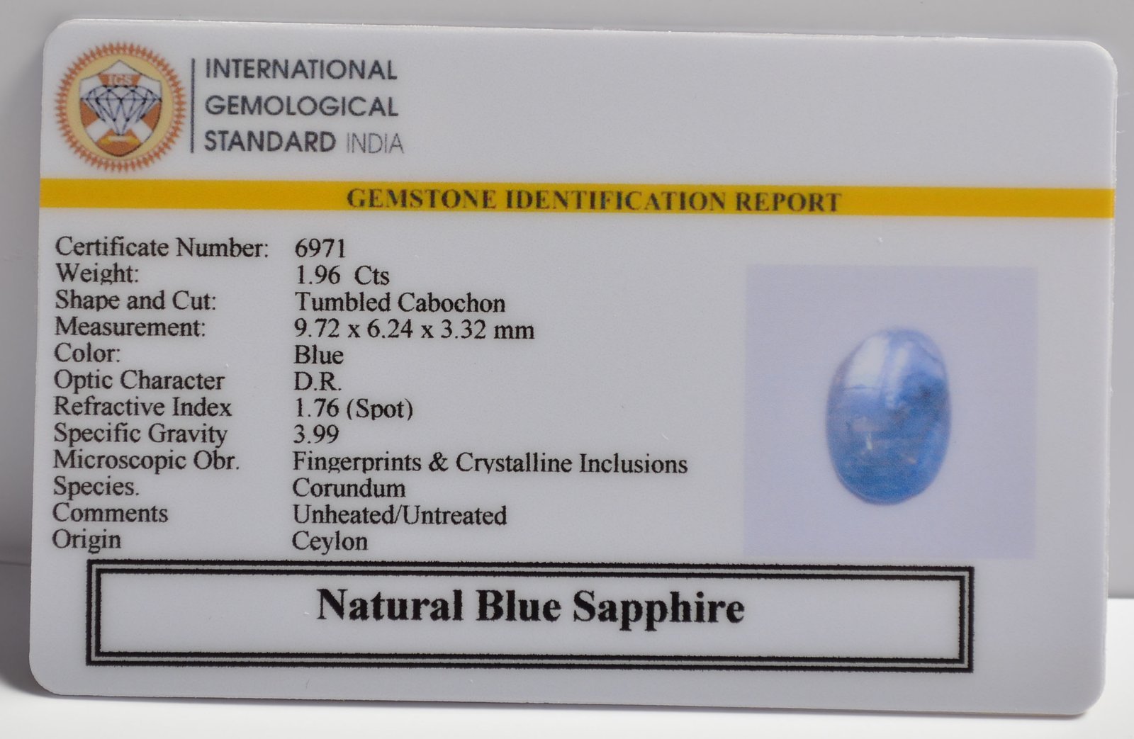 BSP15043 2 1 BLUE SAPPHIRE 1.96 Ct.