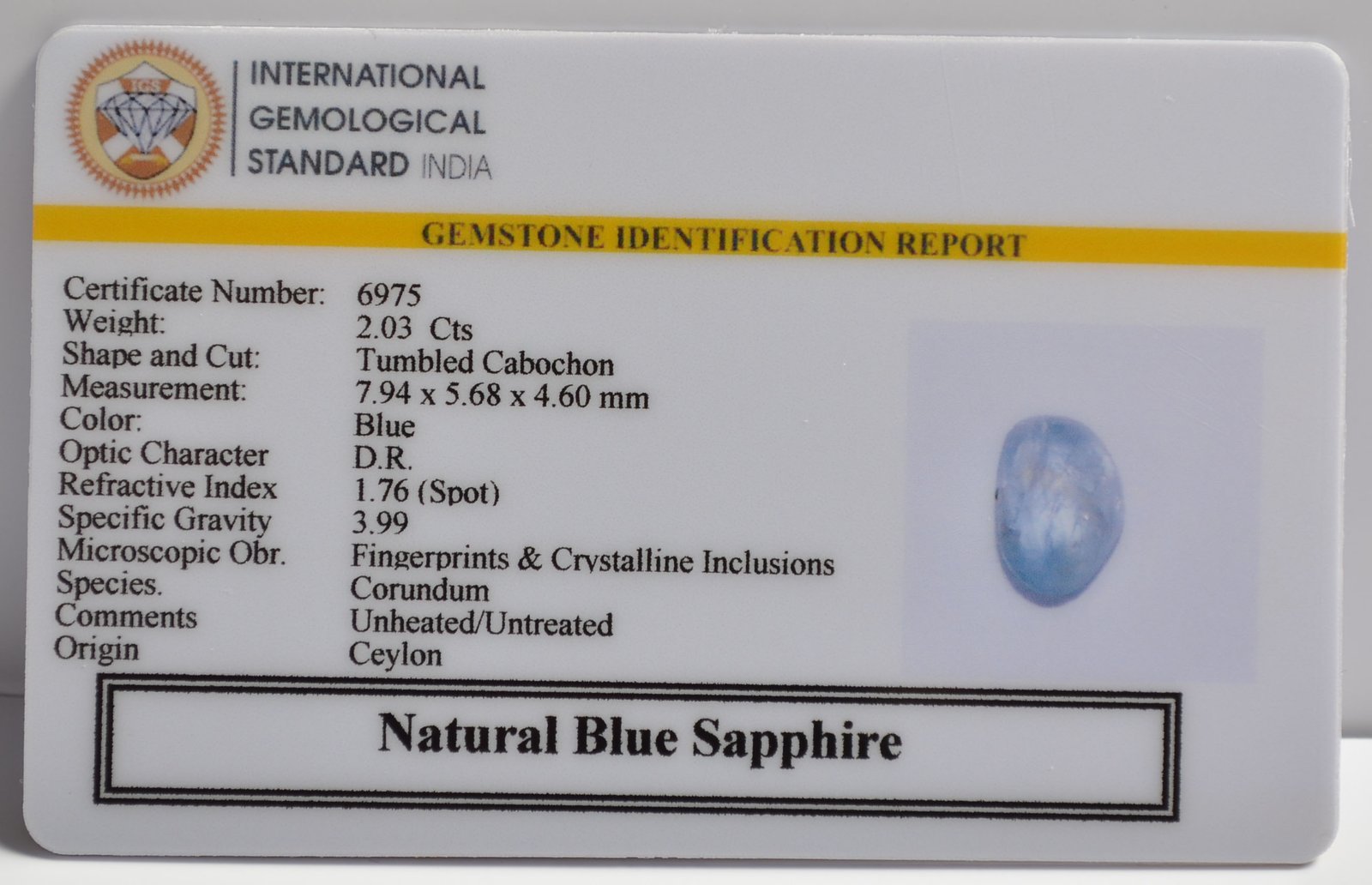 BSP15047 2 1 BLUE SAPPHIRE 2.03 Ct.